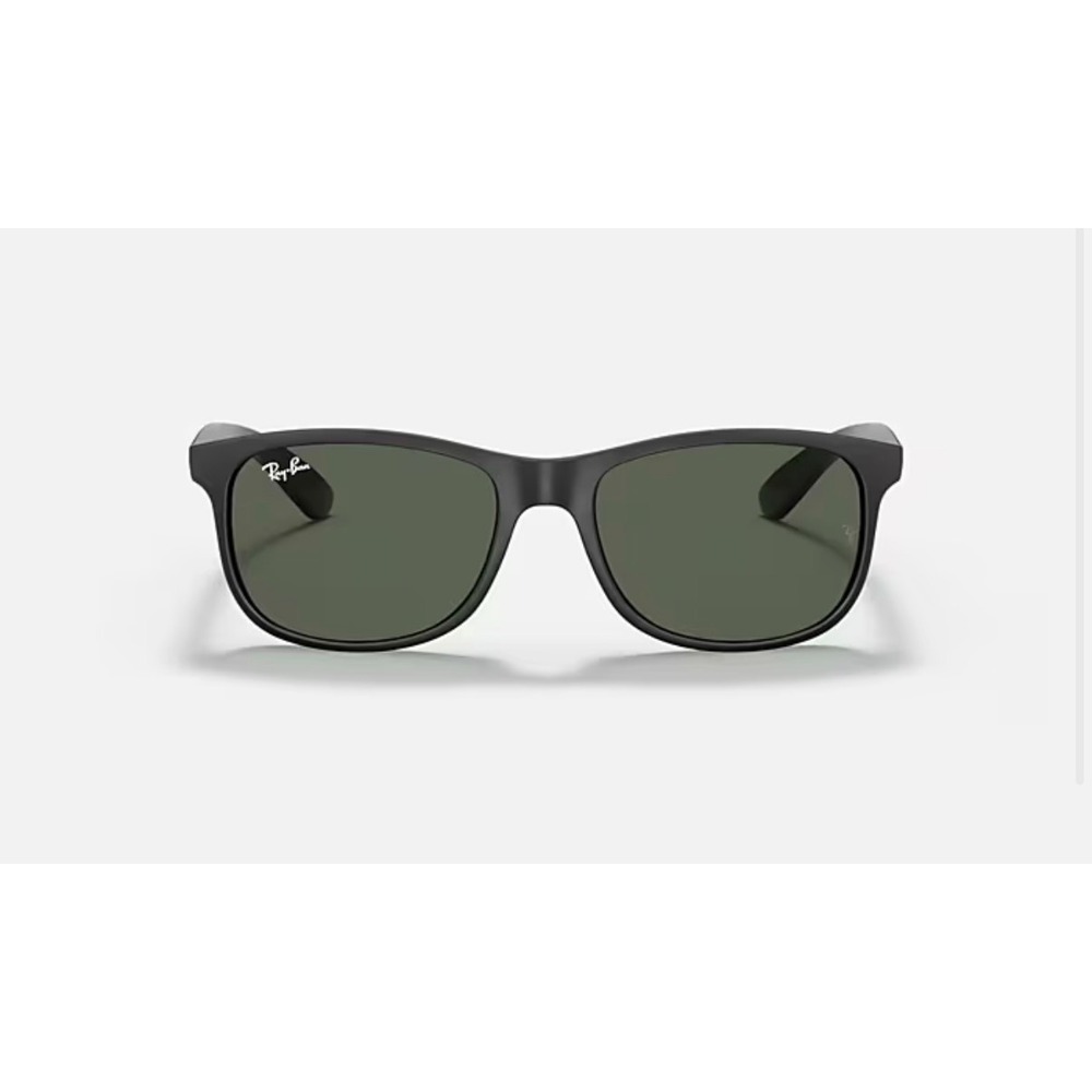 Ray-Ban Andy RB4202 6069/71 Matte Black Green G-15 Sunglasses 55mm Italy